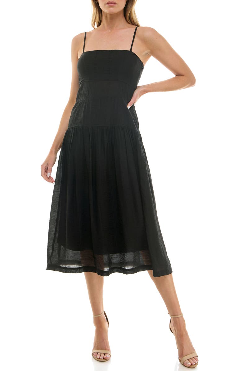 Socialite Tiered Midi Sundress, Main, color, 