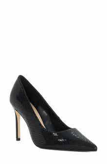 Brinlee Croc Embossed Leather Pump