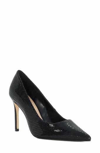 Brinlee Croc Embossed Leather Pump