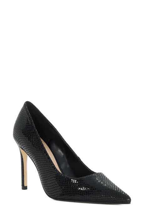 Brinlee Croc Embossed Leather Pump