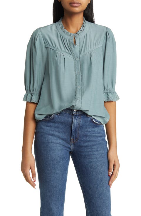 Eyelet Accent Top (Nordstrom Exclusive)
