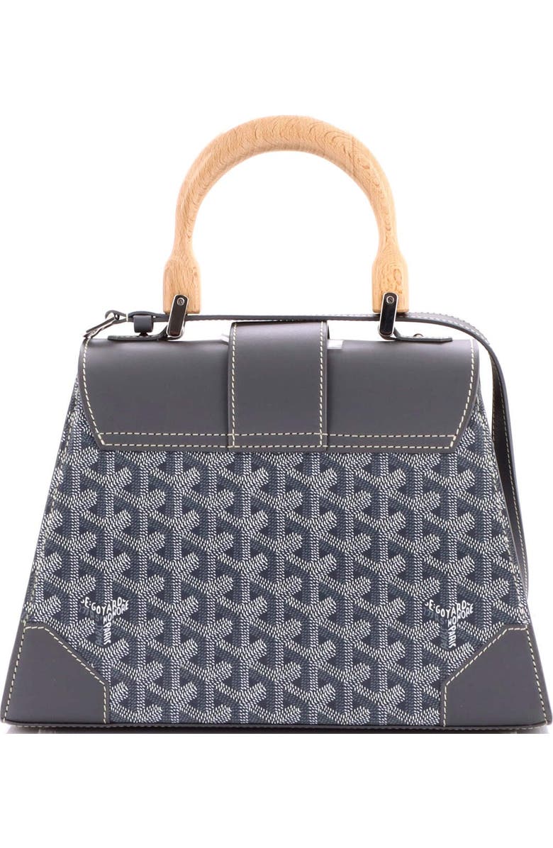 Pre-Owned Goyard Saigon Top Handle Bag Coated Canvas with Leather PM, Alternate, color, Gray