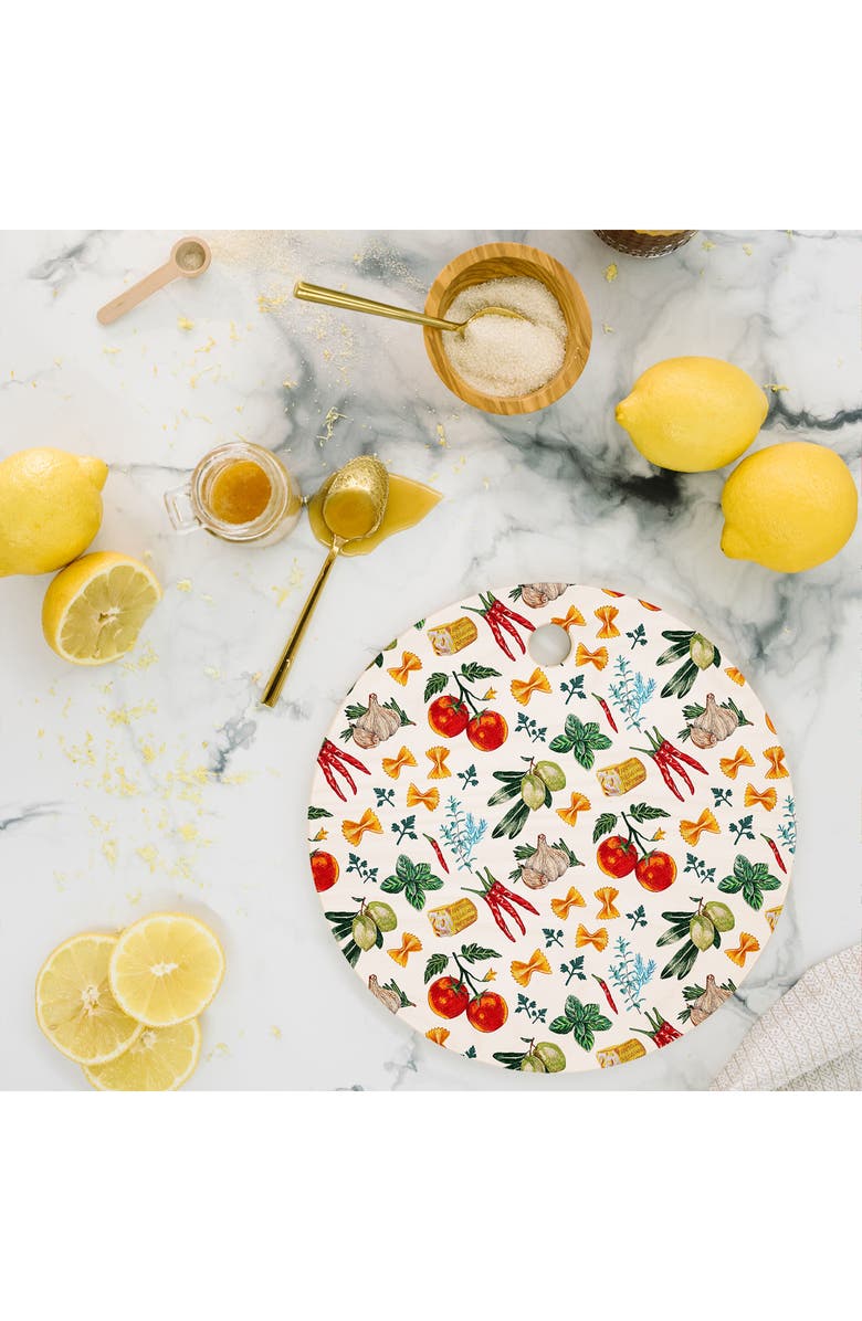 Deny Designs La Festa Print Cutting Board, Alternate, color, Green