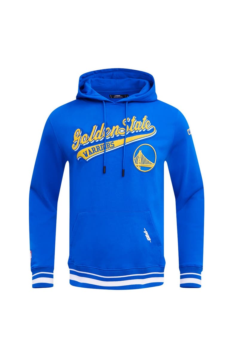 PRO STANDARD Men's Pro Standard Royal Golden State Warriors Script Tail Pullover Hoodie, Alternate, color, Royal