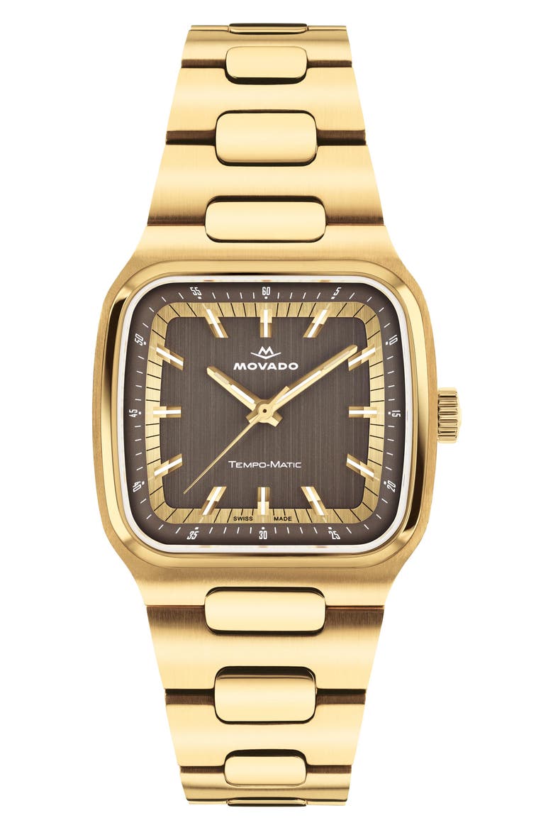 Tempomatic Automatic Bracelet Watch, 39mm, Main, color, WARM GREY