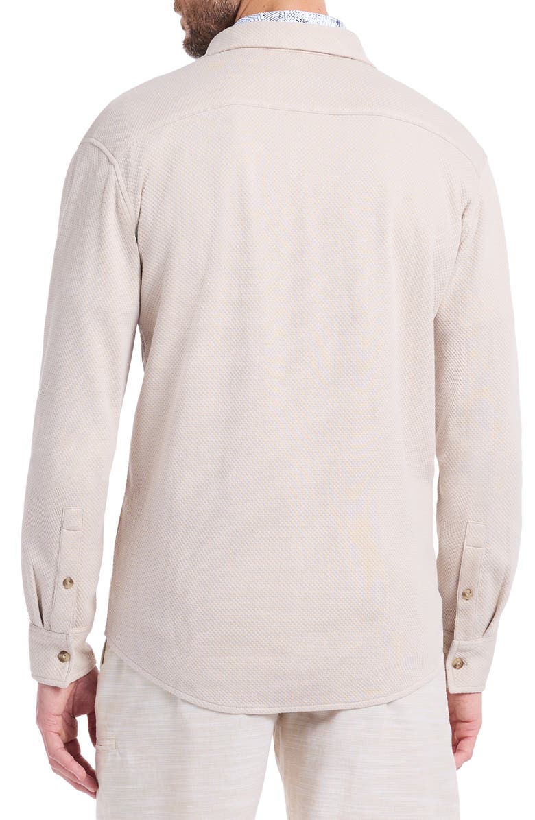 Robert Graham Eastling Cotton Button-Up Shirt, Alternate, color, Oatmeal