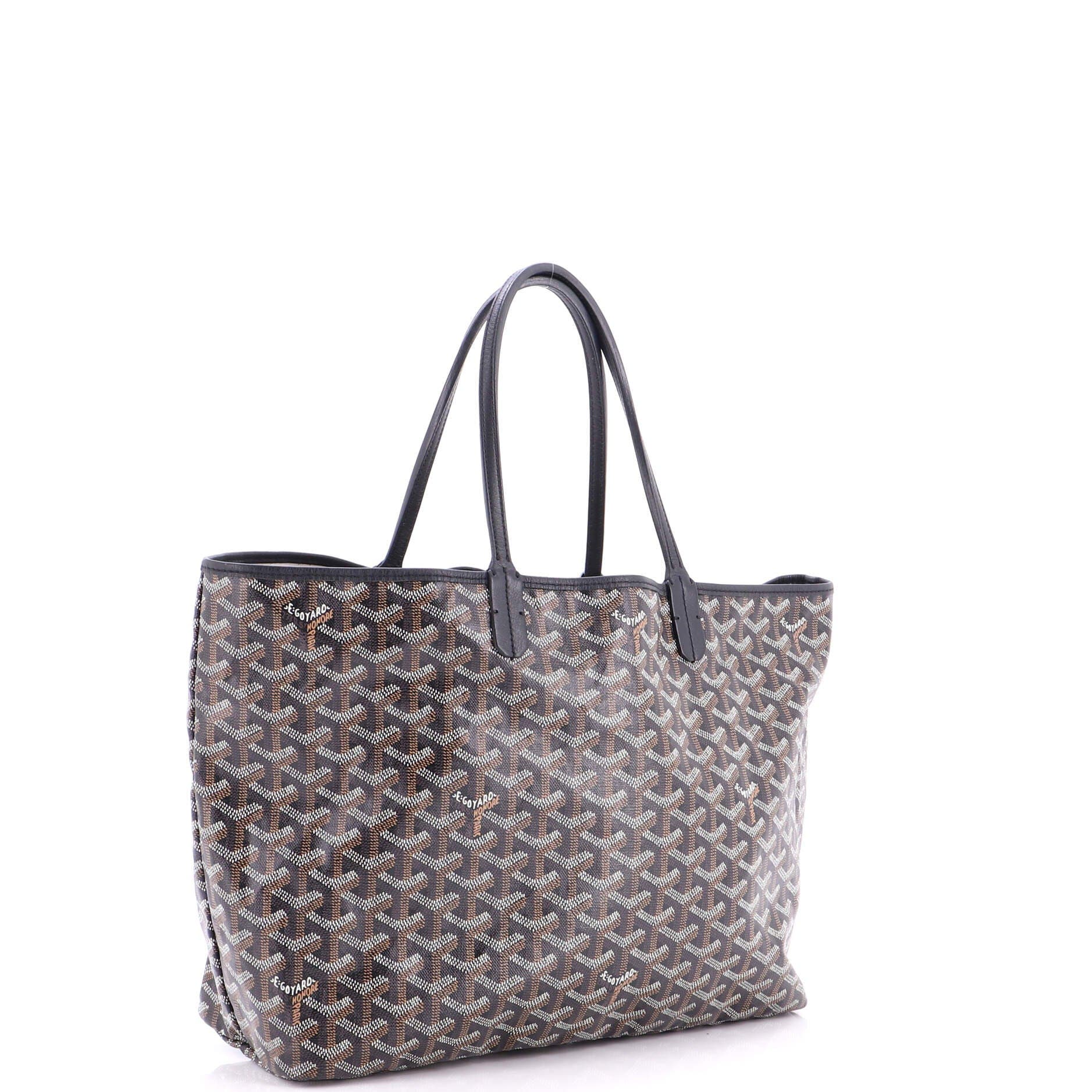 Pre-Owned Goyard Saint Louis Tote Coated Canvas PM, Alternate, color, Black