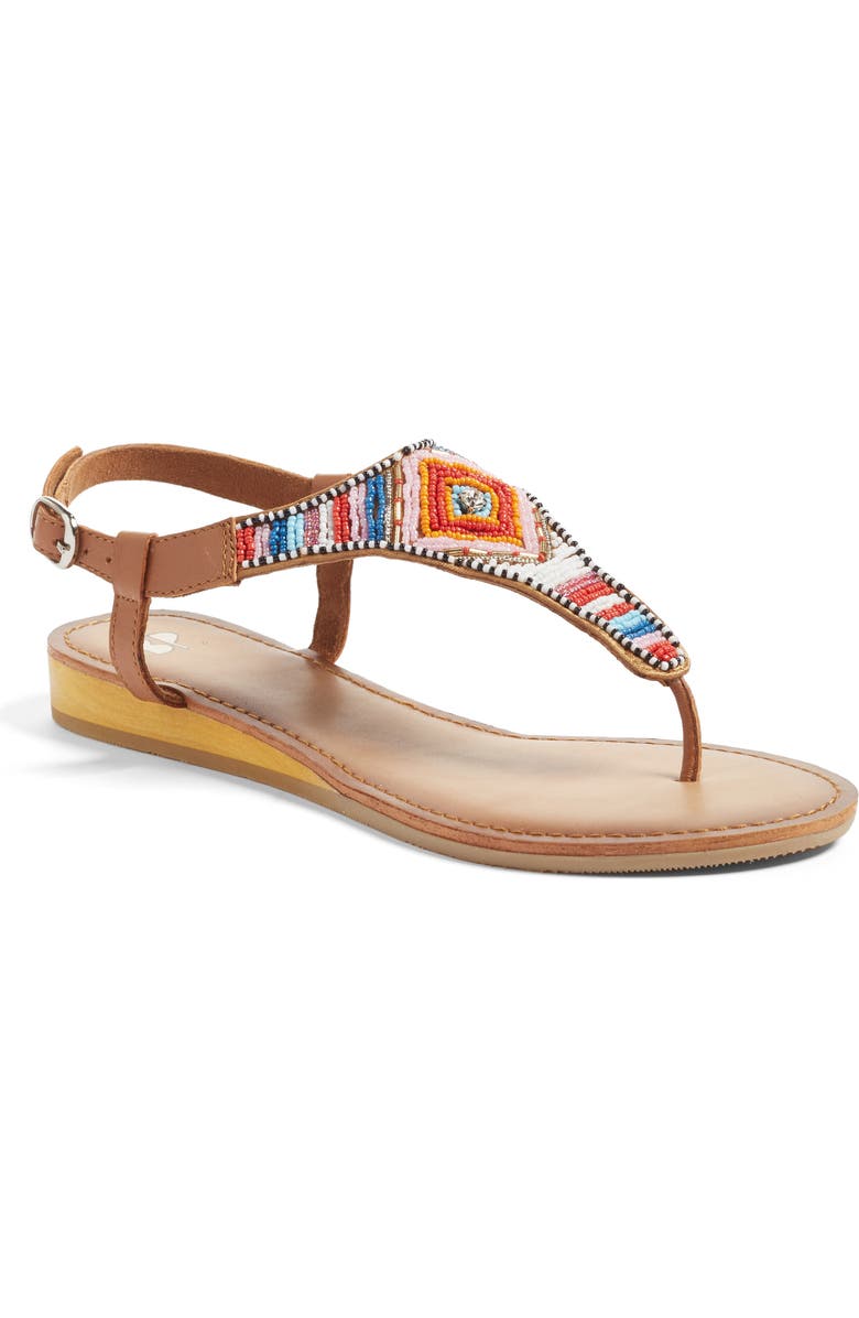 BP. Zandra Beaded V-Strap Sandal, Main, color,