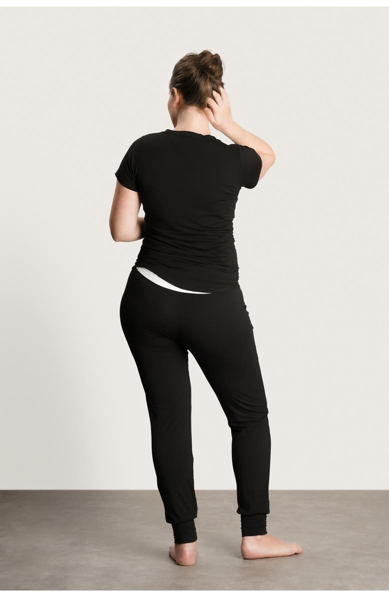 Nom Maternity The Maternity & Nursing Tee, Alternate, color, Black