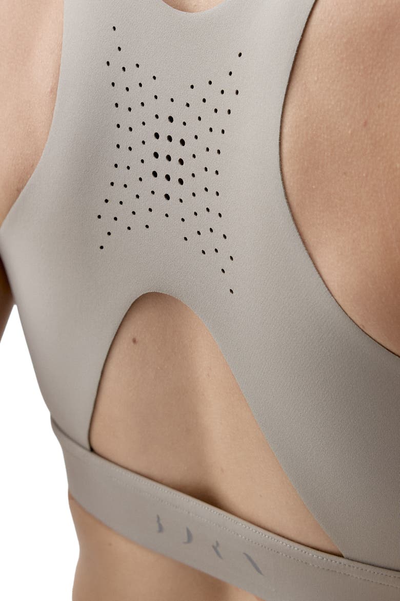 Denise High Support Performance Sport Top, Alternate, color, Grain