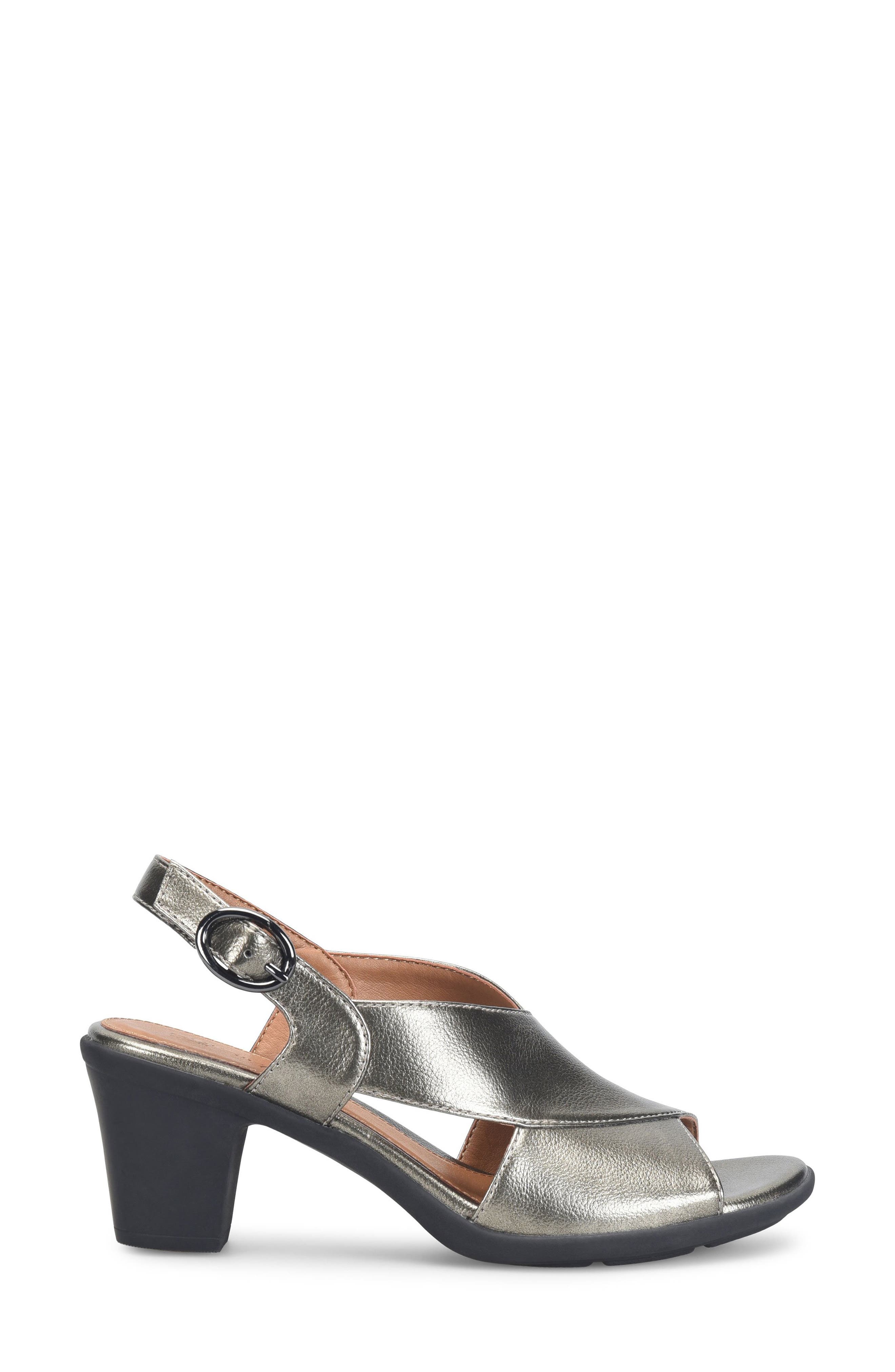 EUROSOFT Kylie Slingback Sandal, Alternate, color, Pewter