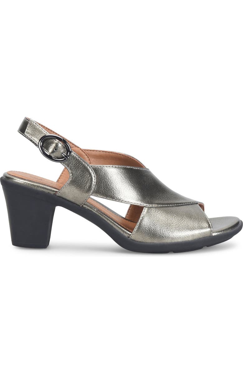 EUROSOFT Kylie Slingback Sandal, Alternate, color, Pewter