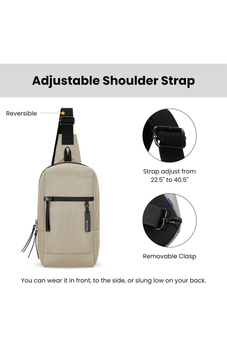 Sherpani Metro Anti Theft Travel Sling Bag Backpack, Alternate, color, Straw