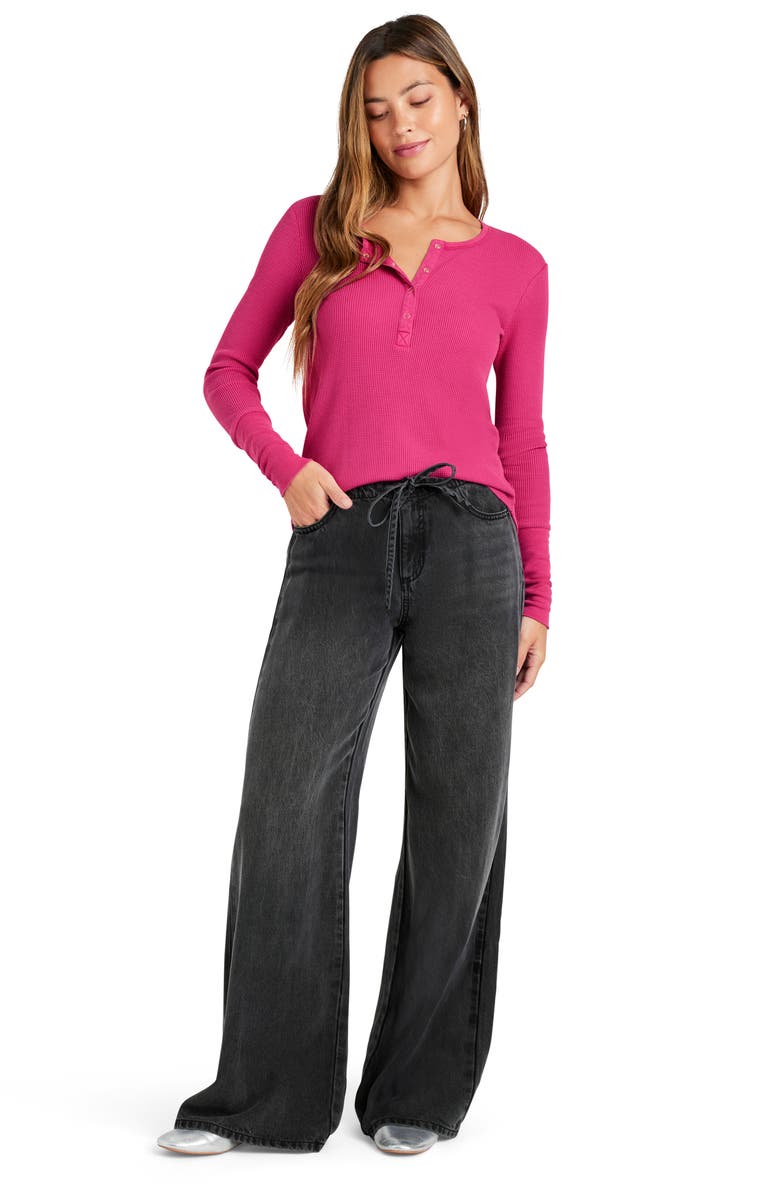 Splendid Lounge Denim Pants, Alternate, color, Charcoal