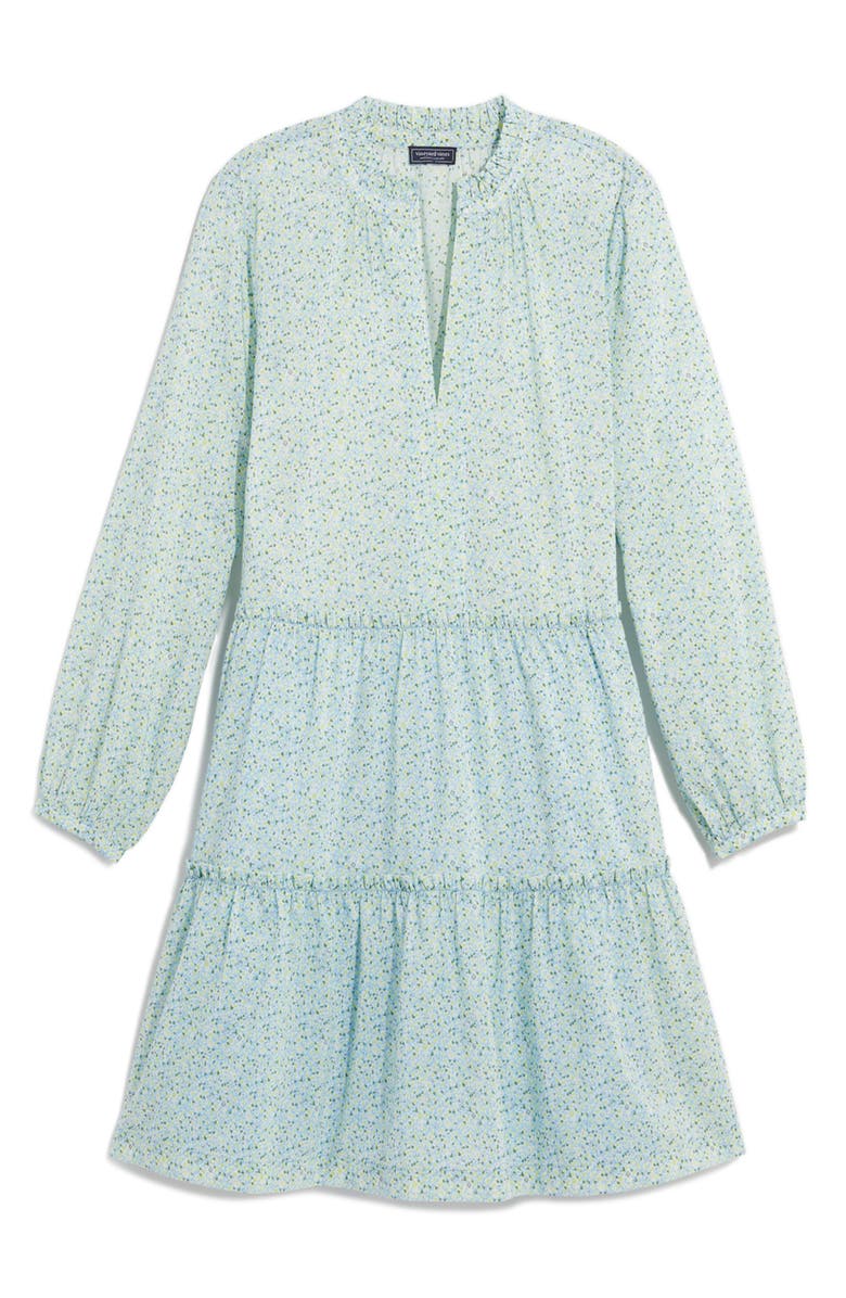 vineyard vines Print Long Sleeve Tiered Dress, Alternate, color,