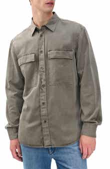 rag & bone Finch Cotton & Lyocell Button-Up Overshirt
