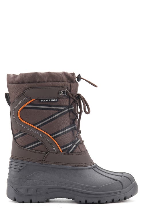 Polar Range Blast Waterproof Snow Duck Boot In Brown