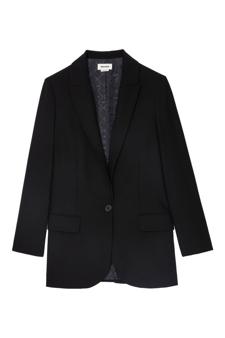 Viva Rock Strass Blazer, Alternate, color, NOIR