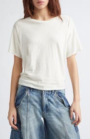 R13 Tight Waist Cotton & Cashmere T-Shirt
