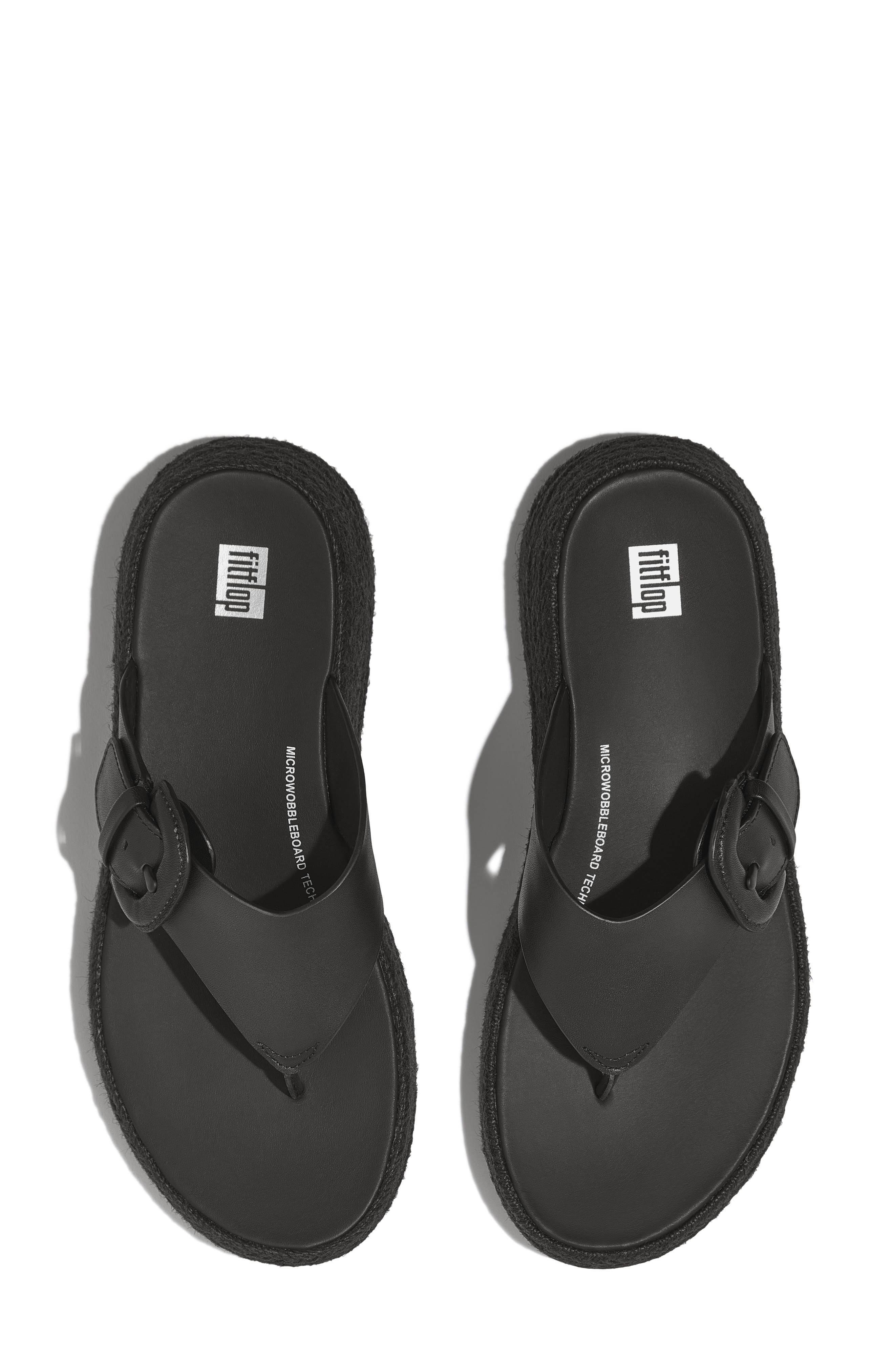 FitFlop Leather Espadrille Sandal, Alternate, color, 