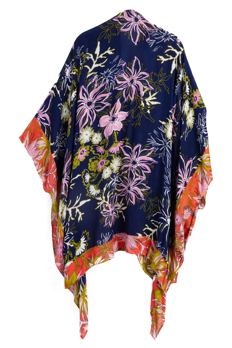 Windflower Drape Duster, Alternate, color, NAVY
