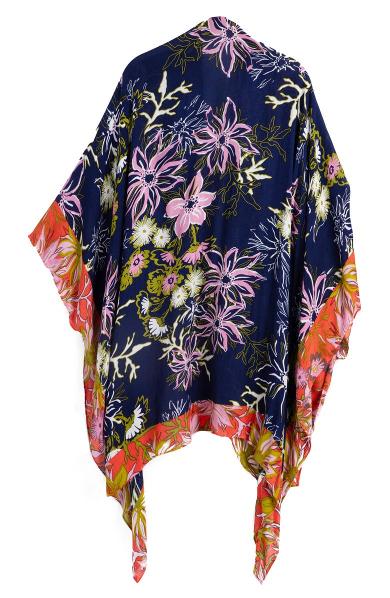 SAACHI Windflower Drape Duster, Alternate, color, Navy