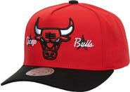 Mitchell & Ness Men's Mitchell & Ness  Red/Black Chicago Bulls Stars Core Pro Pinch Adjustable Hat