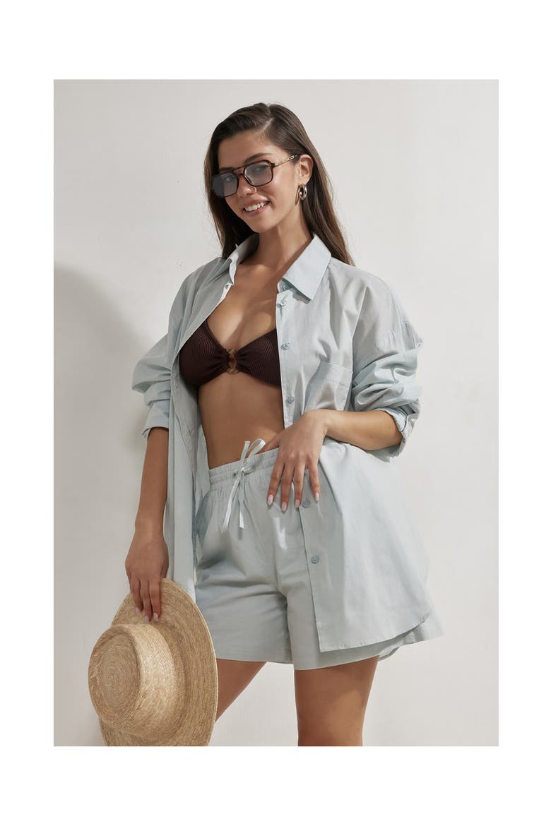 Harper Button Down Top, Alternate, color, Light-Blue