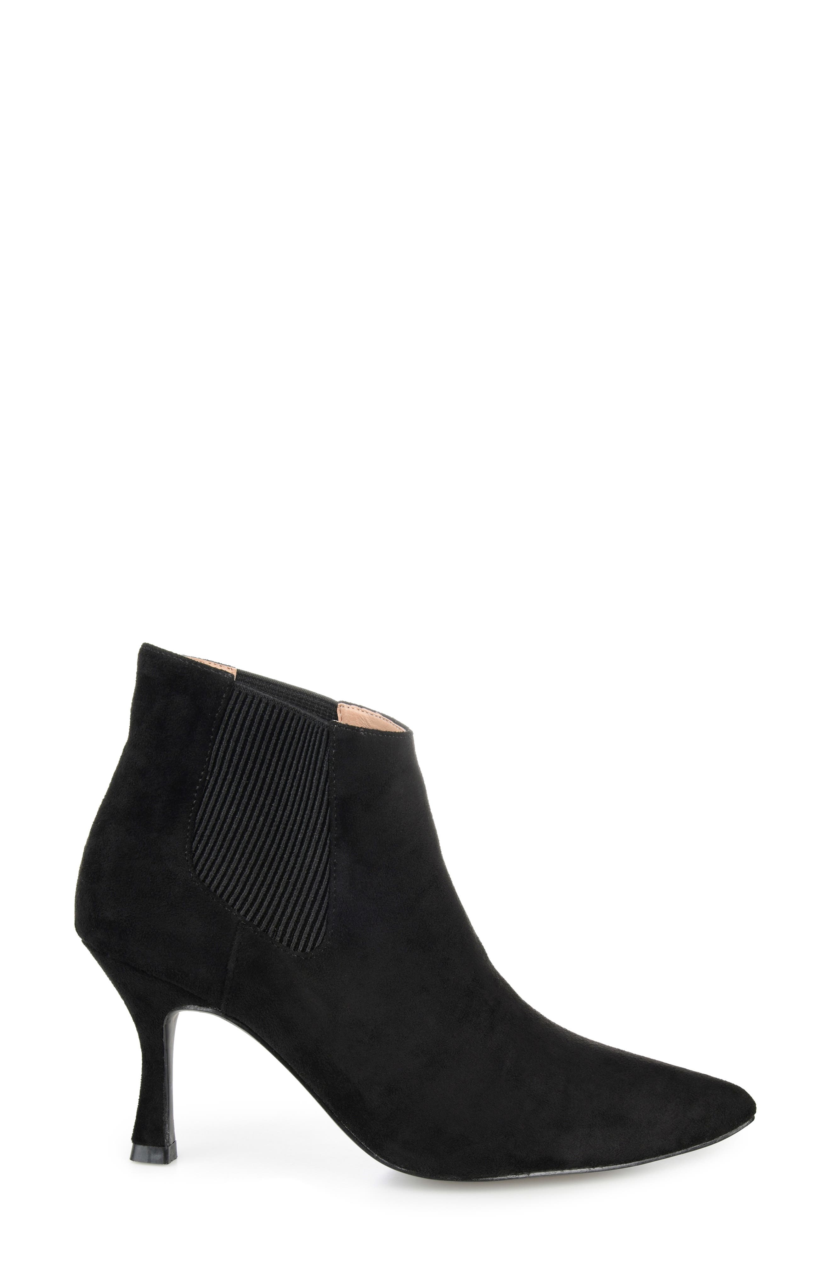 Journee Collection Elitta Vegan Leather Chelsea Bootie, Alternate, color, Black