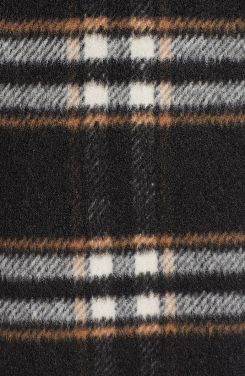 Something Navy Longline Plaid Coat, Alternate, color, 