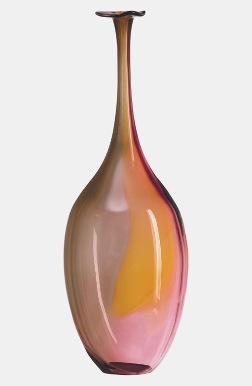 Kosta Boda Small Fidji Vase, Amber/grey/rose In No Color