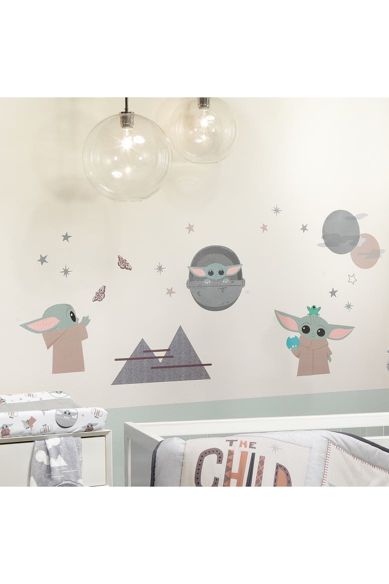 Star Wars The Mandalorian The Child/Baby Yoda Wall Decals, Alternate, color, Taupe