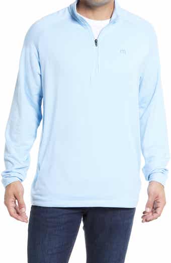 TravisMathew Men's Networking Quarter Zip Fleece Pullover