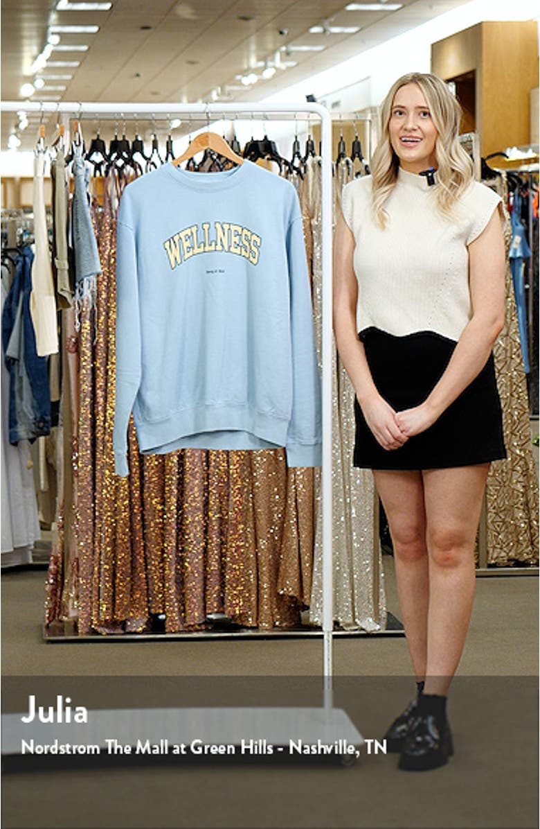 Wellness Ivy Cotton Graphic Sweatshirt, sales video thumbnail