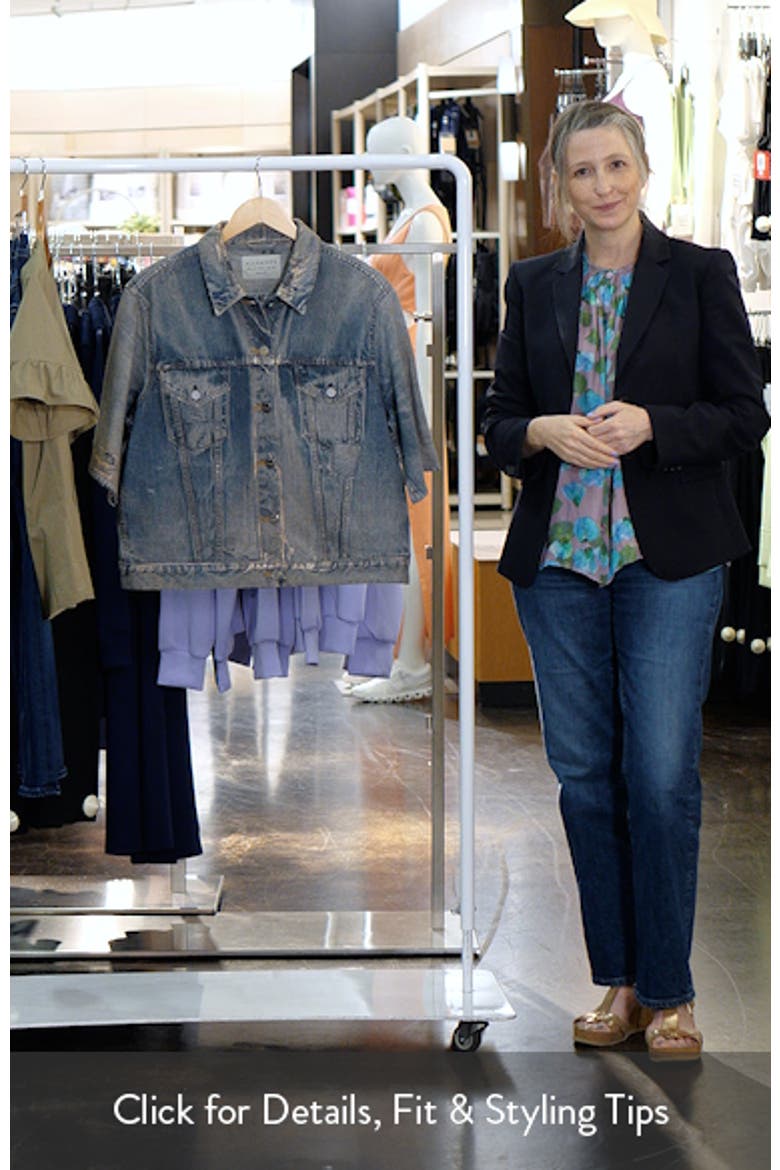 Juni Distressed French Terry Denim Shirt video