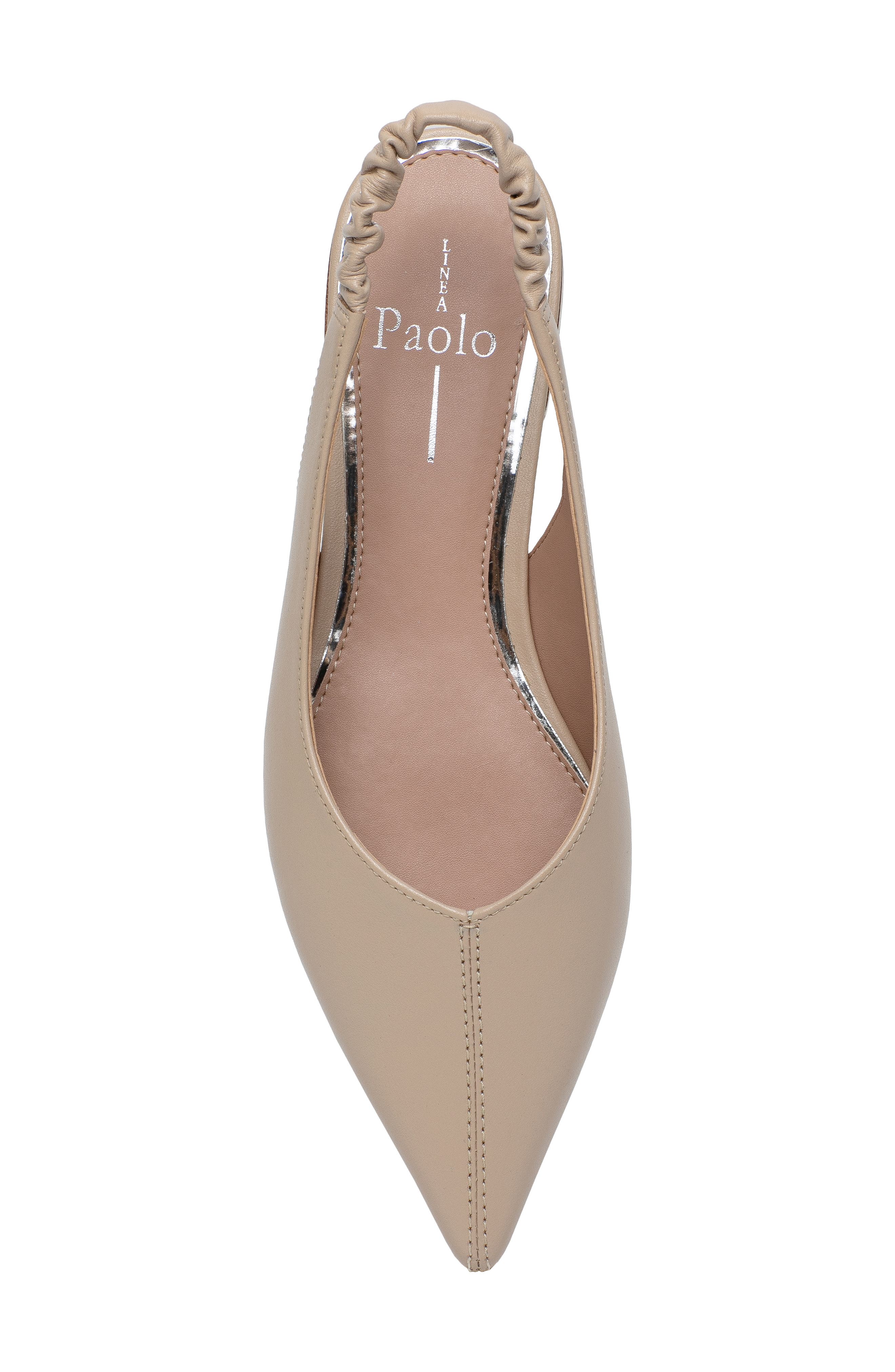 Diana Slingback Pointed Toe Flat, Alternate, color, NUDE