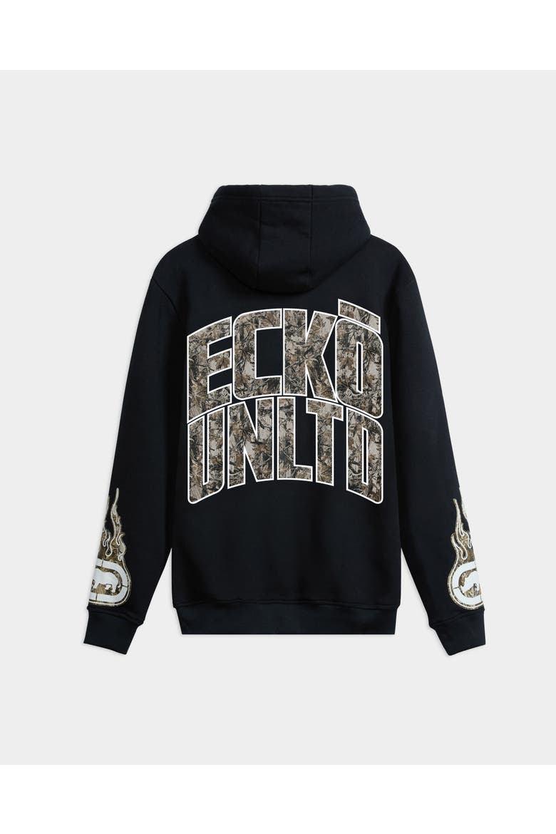 Leafy on Fire Hoodie, Alternate, color, Vintage Black