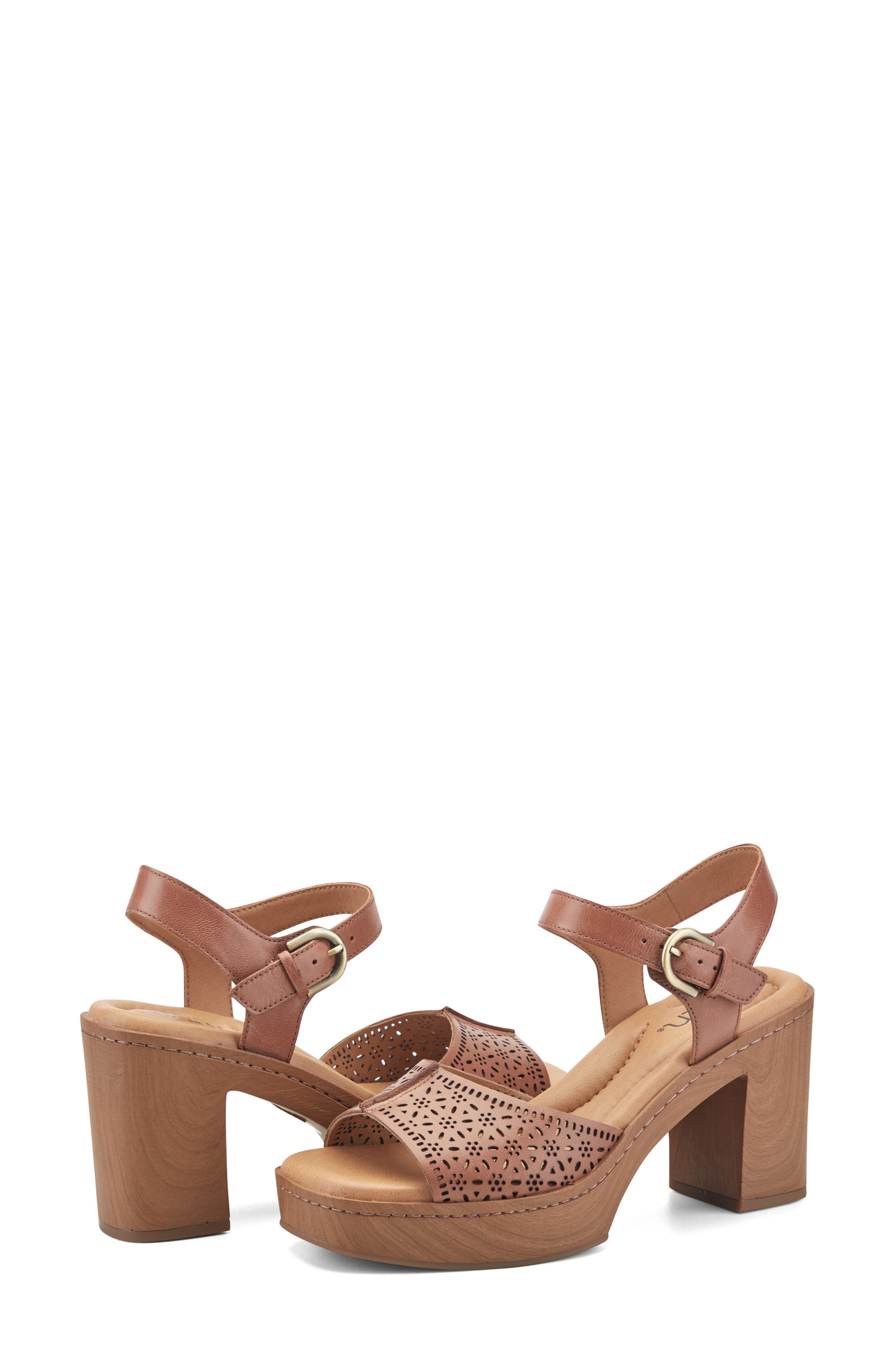 Quinty Ankle Strap Platform Sandal, Alternate, color, MED NATURAL