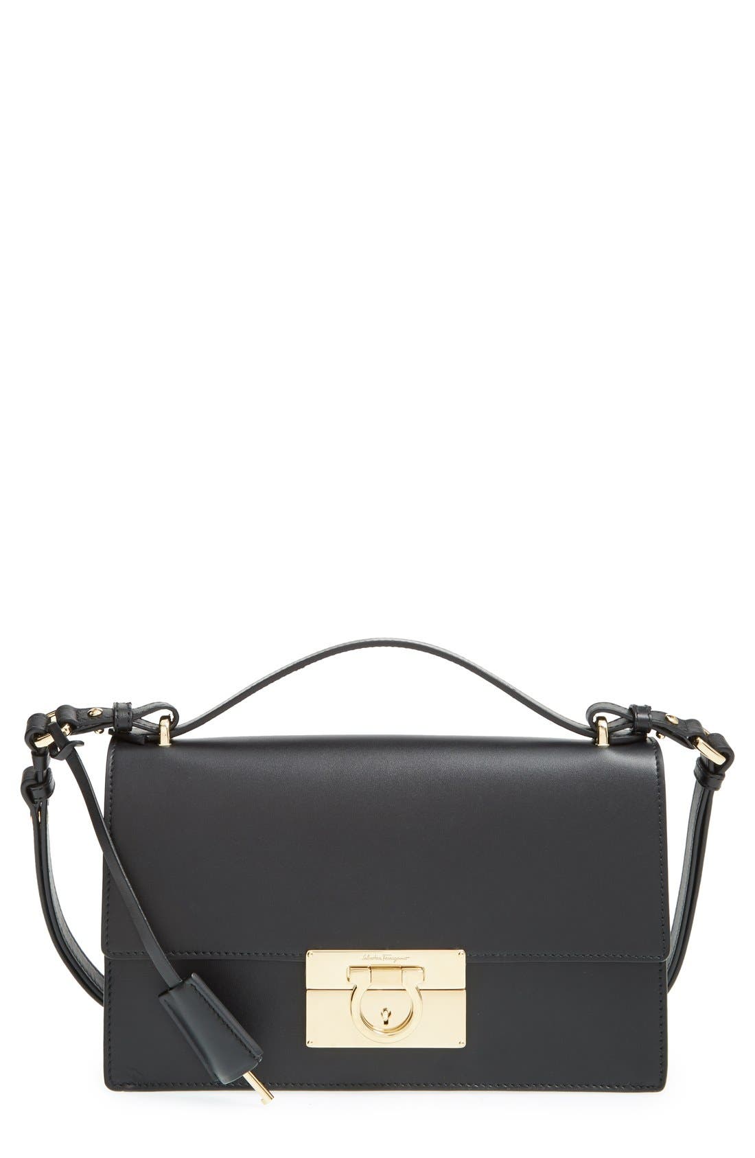 FERRAGAMO Salvatore Ferragamo 'Aileen' Leather Crossbody Bag, Main, color, 