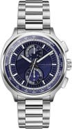 Alfred Sung Dual Time Bracelet Watch, 44mm