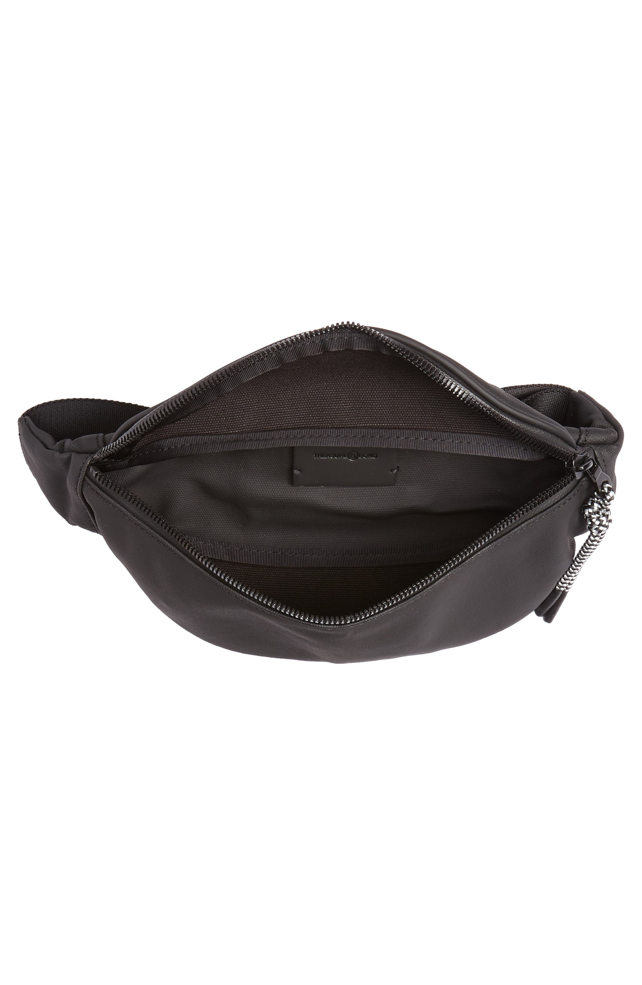 Mason Water Resistant Belt Bag, Alternate, color, BLACK/ BLACK