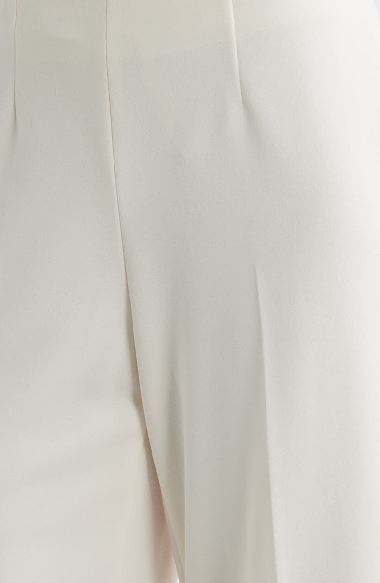 Anne Klein Pull-On Crop Wide Leg Pants, Alternate, color, White Dove