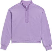 Splendid Kids' Scalloped Half Zip Pullover