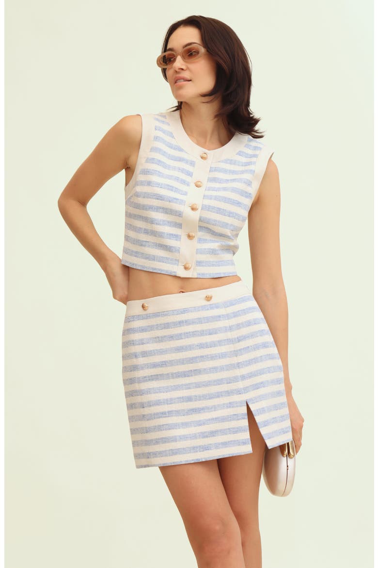 Stripe Crop Vest, Alternate, color, BLUE WHITE STRIPE