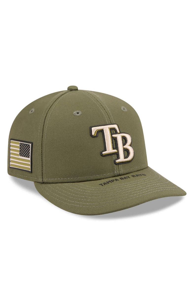 New Era Men's New Era  Olive Tampa Bay Rays 2026 Armed Forces Day Low Profile 59FIFTY Fitted Hat, Main, color, 