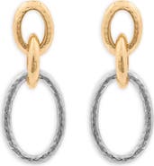SAACHI Two-Tone Chunky Chain Drop Earrings