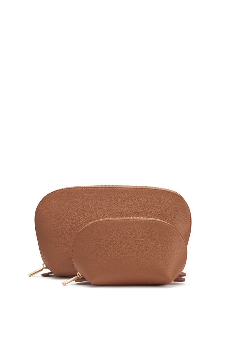 Cuyana Travel Case Set, Main, color, Caramel