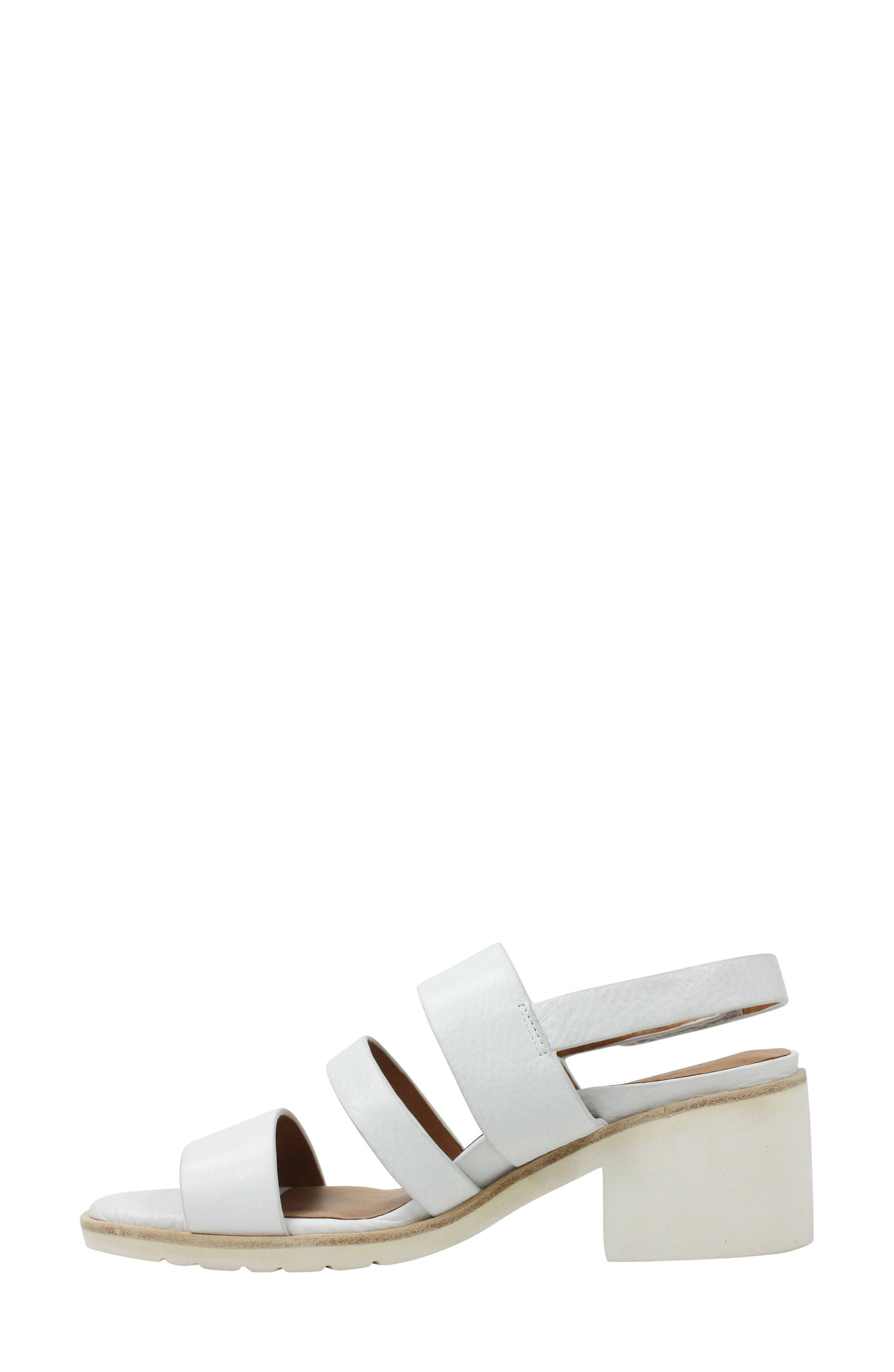 Quennell Sandal, Alternate, color, WHITE LEATHER