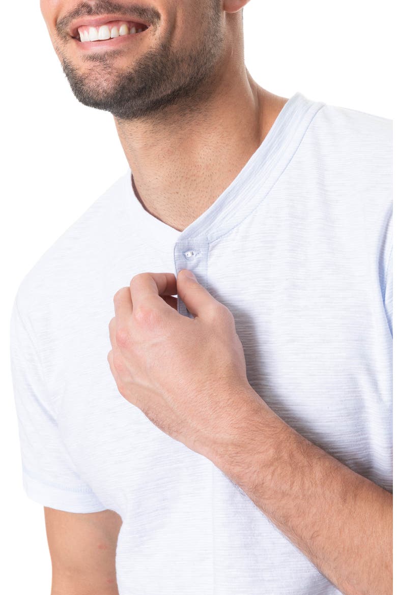 Lookout Microstripe Henley, Alternate, color, MIST