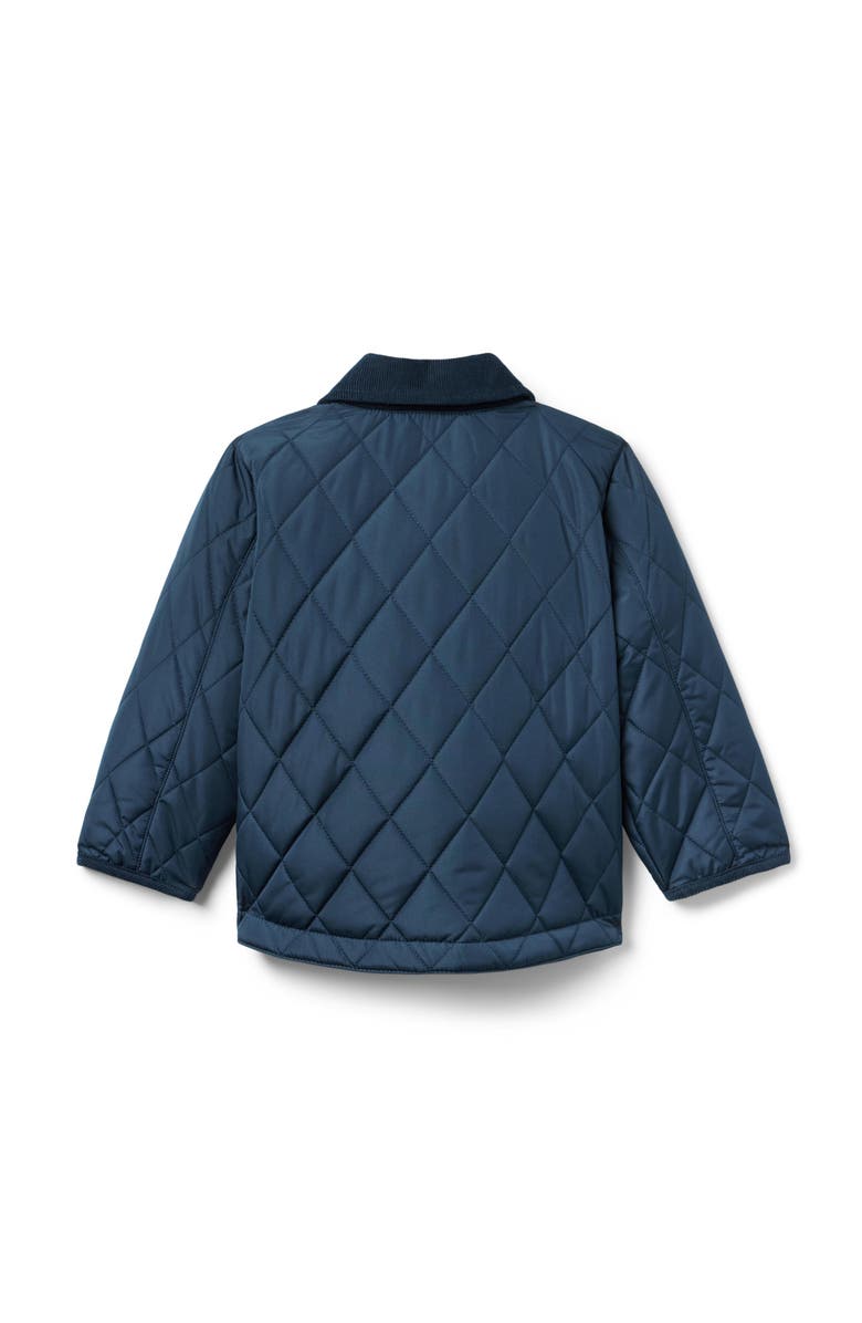Janie and Jack The Comfy Barn Quilted Jacket, Alternate, color, Blue